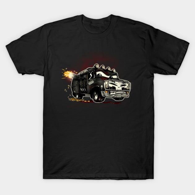 War Wagon (bloody) T-Shirt by poopsmoothie